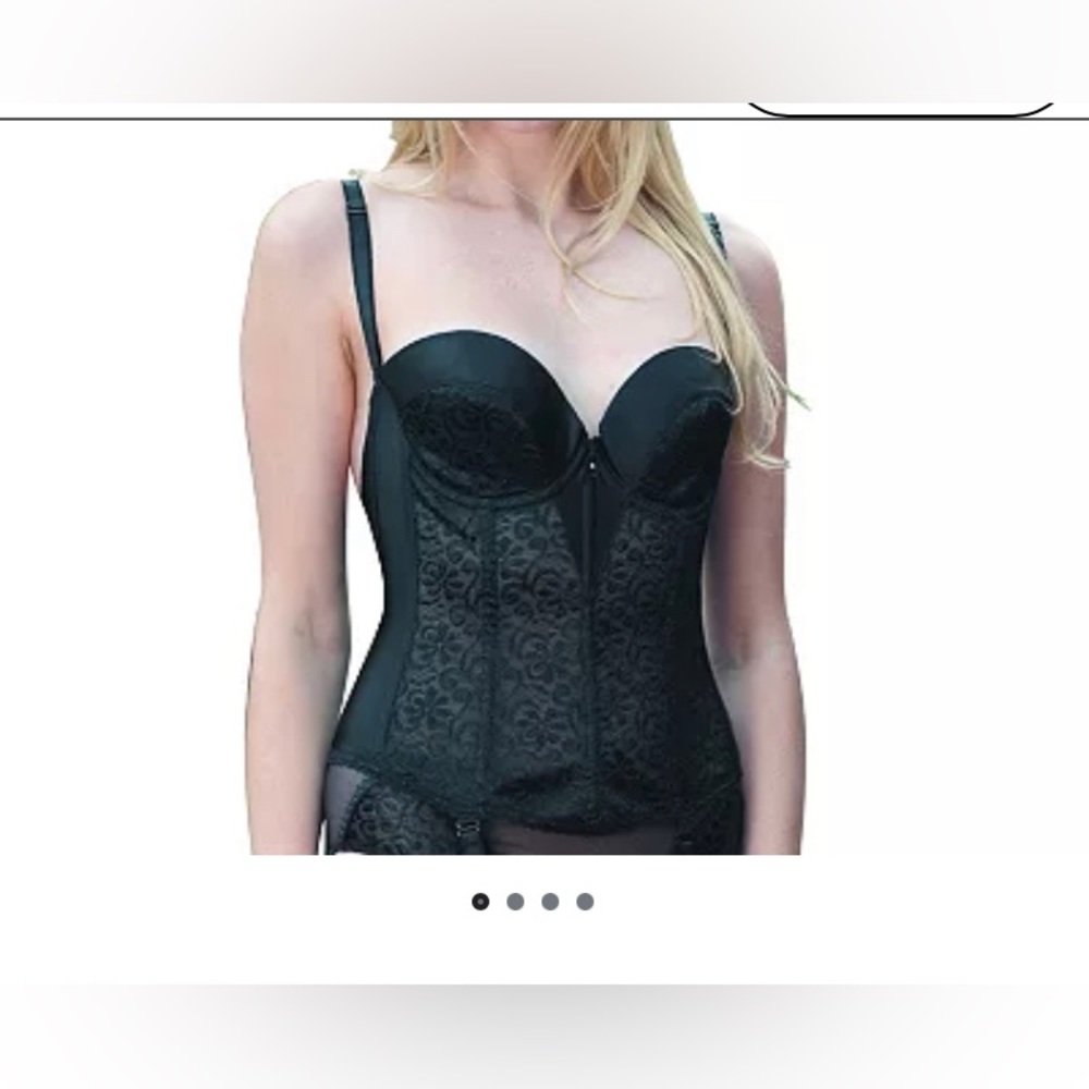 Carnival Bras: Strapless Plunge Bustier black 30B